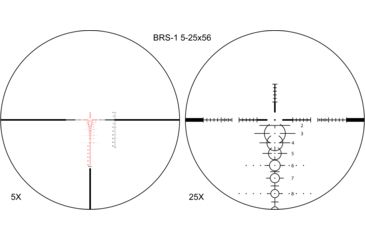 Image of Shepherd Scopes BRS 5-25x56 Rifle Scope, 34mm, BRS-1 Illuminated Reticle, Matte Black, BRS0011