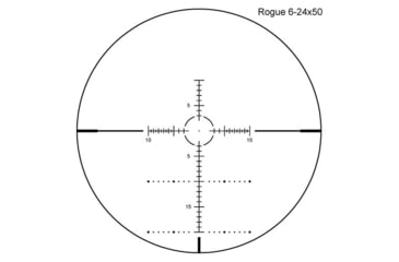 Image of Shepherd Scopes Rogue Series 6-24x50 Rifle Scope, 30mm Tube, SFP, MOA Reticle, Matte, Black, 4080RGE.624.G2