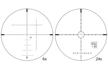 Image of Shepherd Scopes Sniper Series DRS 6-24x50 S Mildot Dual Reticle Rifle Scope, Matte Black Anodized, DRS0054