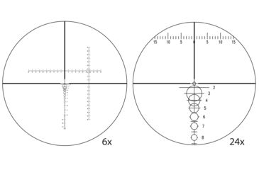 Image of Shepherd Scopes Sniper Series DRS 6-24x50 S1 Dual Reticle Rifle Scope, Matte Black Anodized, 4080DRS.S1