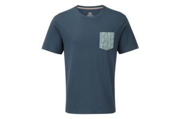 Image of Sherpa Durbar Pocket Tee - Mens, Neelo Blue, Medium, SM3132-393-M