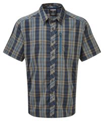 Image of Sherpa Gokyo Short Sleeve Shirt - Mens, Samudra, Small SM3129-SAMUDRA-S