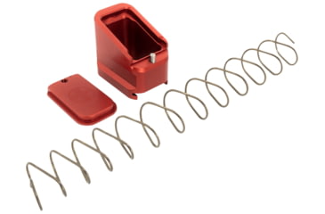 Image of Shield Arms CZ P10-C/P07 9mm Luger 5 Rounds, 40S&amp;W 4-Rounds Pistol Magazine Extension, Red, CZP10CME5RED-4RD