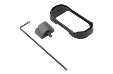 Image of Shield Arms Glock 43X/48 Gen 1/2 Aluminum Magwell, S15 Magazine, Anodized, Black, G43X48MAGWELLBLK