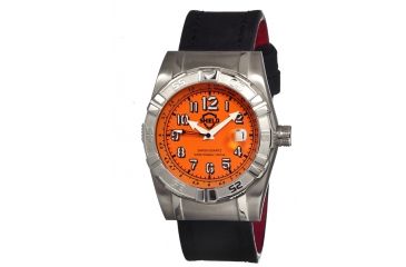 Image of Shield Jarrod Mens Watch, Black-Silver-Orange SLDSH0405