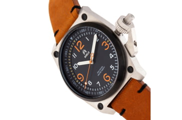 Image of Shield Pascal Diver Watch - Mens, Black/Brown, One Size, SLDSH102-4