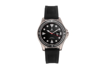 Image of Shield Shield Freedive Strap Watch w/Date, Black/Silver, One Size, SLDSH115-1