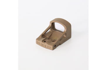 Image of Shield Sights Compact Reflex Mini Red Dot Sight 2.0, 4 MOA Dot Reticle, RMS2-4MOA Glass Lens, FDE, RMS2-8-Moa-G-FDE