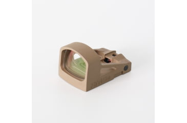 Image of Shield Sights Compact Reflex Mini Red Dot Sight 2.0, 4 MOA Dot Reticle, RMS2-4MOA Glass Lens, FDE, RMS2-8-Moa-G-FDE