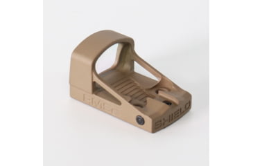 Image of Shield Sights Compact Reflex Mini Red Dot Sight, 8 MOA Dot Reticle, RMSC-4MOA Glass Lens, FDE, RMSC-8-MOA-G-FDE