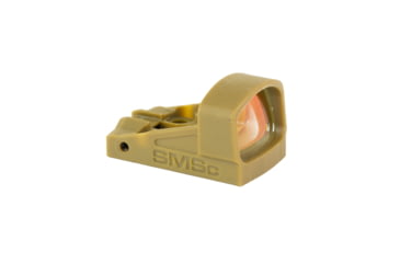 Image of Shield Sights Compact Shield Mini Red Dot Sight, 4 MOA Dot Reticle, SMSC-4MOA Glass Lens, FDE, SMSc-4MOA-GLASS FDE