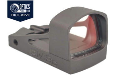 Image of OpticsPlanet Exclusive Shield Sights Mini Compact Reflex Red Dot Sight, Dark Gray, RMSC-4MOA-GLASS-STORM
