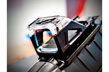 Image of Shield Sights OMSsc Open Mini Sight Sub Compact 1x 17.35x14.35mm Reflex Red Dot Sight, 4 MOA Dot Reticle, Black, OMSsc-4 MOA-Glass