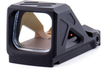 Image of Shield Sights RMSsc Reflex Mini Sight Sub-Compact 1x 17.35x14.35mm Reflex Red Dot Sight, 8 MOA Dot Reticle, Black, RMSsc-8MOA-Glass
