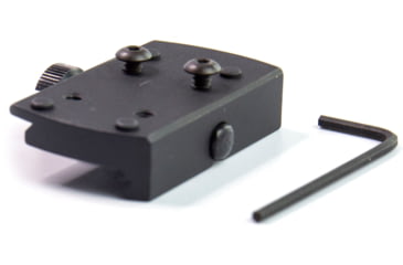 Image of Shield Sights Picatinny/Weaver Red Dot Sight Mount adapter w/Thumb Nut, Black, RMSc, MNT-PICA-JP-SMS/RMS