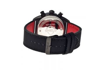 Image of Shield Swiss Diver Mens Watch, 50ATM, Black, White Dial SLDSH0503