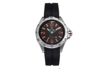 Image of Shield Vessel Strap Watch w/Date, Black - Mens, SLDSH112-1
