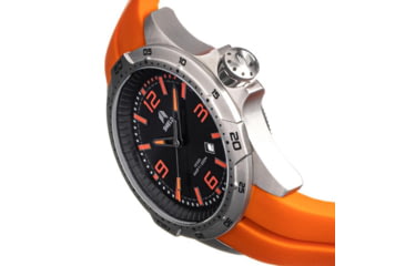 Image of Shield Vessel Strap Watch w/Date, Orange - Mens, SLDSH112-2
