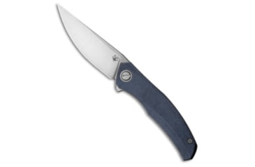 Image of Shirogorov Q95 Ursus Folding Knife, 3.75in, ELMAX, Trailing Point Blade, Micarta, Blue Handle, Blue/Gray, 8.75 inch, BHQ-219301