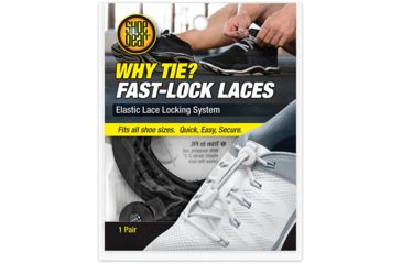 Image of Shoe Gear Why Tie Fast Lock Laces Black 373-02