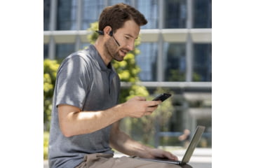 Image of Shokz OpenComm 2 Headset, Black, C110-AN-BK-US