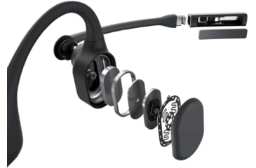 Image of Shokz OpenComm Bone Conduction Stereo Bluetooth Headset, Black, C102-AN-BK-US