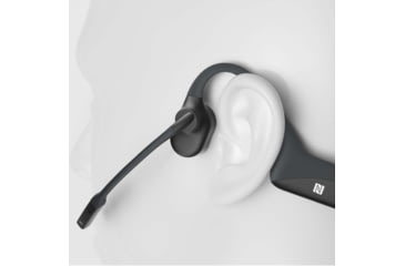 Image of Shokz OpenComm Bone Conduction Stereo Bluetooth Headset, Black, C102-AN-BK-US