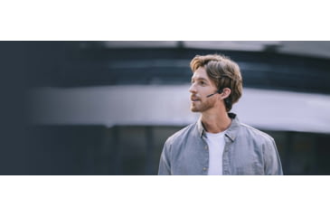 Image of Shokz OpenComm Bone Conduction Stereo Bluetooth Headset, Black, C102-AN-BK-US