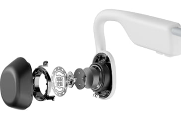 Image of Shokz OpenMove Bone Conduction Open-Ear Lifestyle/Sport Headphones, White, S661-ST-WT-US