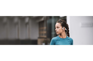 Image of Shokz OpenMove Bone Conduction Open-Ear Lifestyle/Sport Headphones, White, S661-ST-WT-US