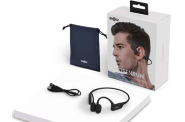 Image of Shokz Openrun Mini Bone Conduction Open-Ear Endurance Headphones, Black, S803-MN-BK-US