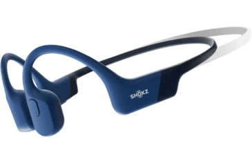 Image of Shokz OpenRun Mini Bone Conduction Open-Ear Endurance Headphones, Blue, S803-MN-BL-US