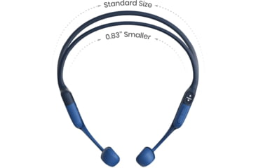 Image of Shokz OpenRun Mini Bone Conduction Open-Ear Endurance Headphones, Blue, S803-MN-BL-US