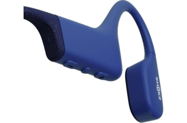 Image of Shokz OpenSwim Bone Conduction Open-Ear Mp3 Swimming Headphones, Blue, S700-ST-BL-US
