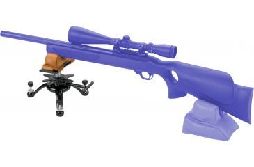 Image of Champion Traps and Targets Tri-Stance Gun Rest w/ Leather Sandbag, Black, 40874