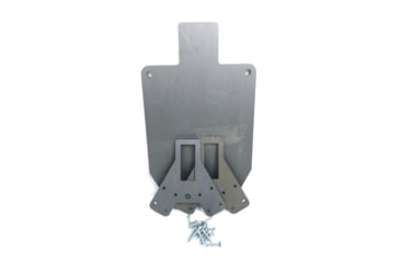 Image of Shootsteel Surplus 1/2in AR500 Gong Target, w/ Set of 2x4in Gong Stand Brackets, Gray, 12x20 inch, 1320683077679