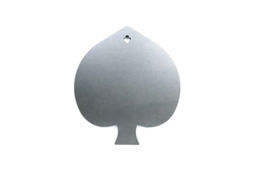 Image of Shootsteel Evil Roy Deck of Cards, 3/8in AR550 Steel Target, Spade, Gray, One Size, 1212299214895