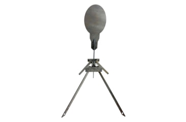 Image of Shootsteel Evil Roy Target System, 3/8in AR550, Elipse Target, Gray, 10 inch, 1072961028143