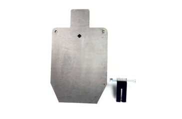 Image of Shootsteel Surplus 1/2in AR500 Dual Purpose Target, w/ T Post Static Target Hanger, Gray, 12x20 inch, 1333043986479