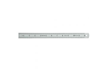 Image of Shop Fox 12in / 300mm 2-Sided Stainless Steel Ruler D2828