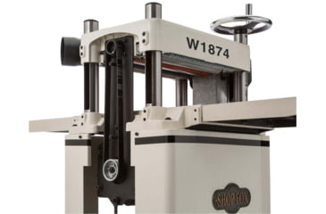 Image of Shop Fox 15in 3 HP motor and 5200 RPM Fixed-Table Planer w/Helical Cutterhead, W1874