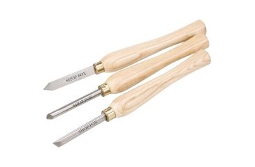 Image of Shop Fox 3 pc. HSS Lathe Chisel Set D3782
