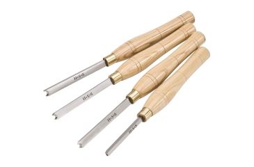 Image of Shop Fox 4 pc. HSS Beading Lathe Chisel Set D3781