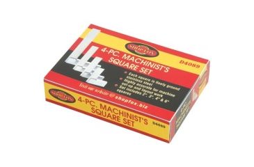 Image of Shop Fox 4 Pc. Stainless Steel Machinists Square Set D4089