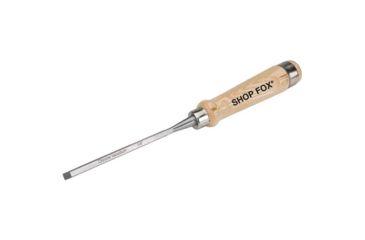 Image of Shop Fox Chrome Vanadium Chisel w/ Ash Handle, 1/4in. Wide File, 12 in. Long Overall D3760