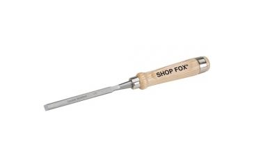 Image of Shop Fox Chrome Vanadium Chisel w/ Ash Handle, 3/8in. Wide File, 12 in. Long Overall D3761