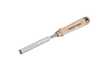 Image of Shop Fox Chrome Vanadium Chisel w/ Ash Handle, 5/8in. Wide File, 12 in. Long Overall D3763
