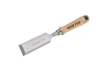 Image of Shop Fox Chrome Vanadium Chisel w/ Ash Handle, 1-1/2in. Wide File, 12 in. Long Overall D3769
