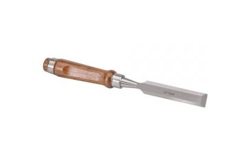 Image of Shop Fox German Type Chrome Vanadium Steel Chisel, Walnut Handle, 3/4in. Wide File, 10 in. Overall D3796
