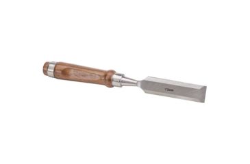 Image of Shop Fox German Type Chrome Vanadium Steel Chisel, Walnut Handle, 1in. Wide File, 10 in. Overall D3798